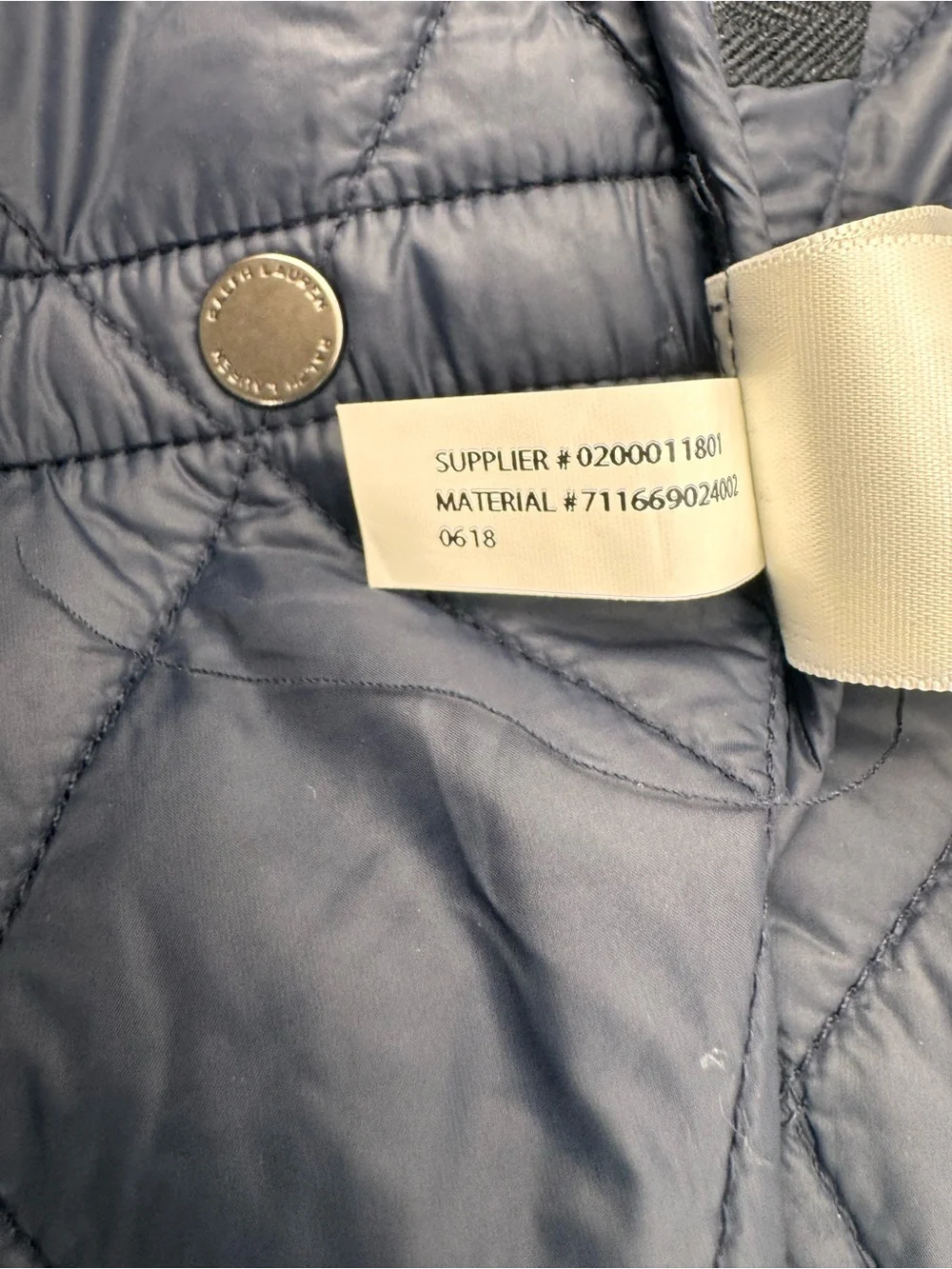 Polo Ralph Lauren Iconic Quilted Vest 2XLT Big Tall Navy Leather Trim